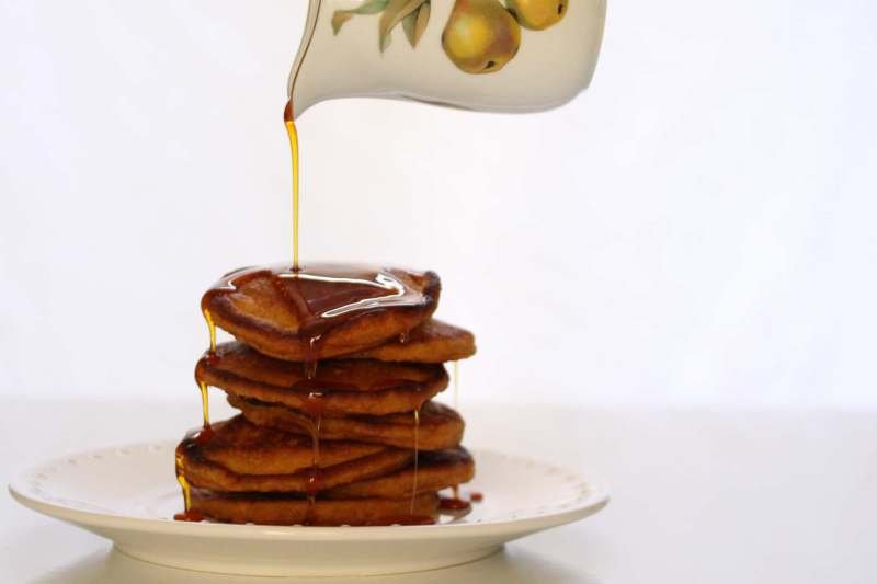 Sweet potato pancakes & sorghum